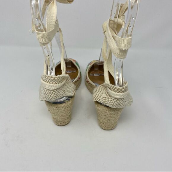 Coach Lace-up Patchwork Espadrilles- Size 7 - Picture 4 of 13